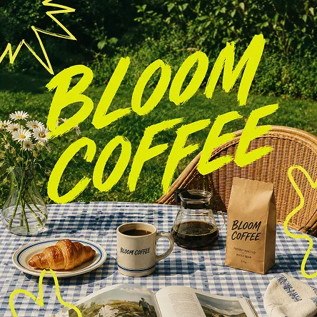 Lifestyle photo from the Bloom Coffee bio.bar page.